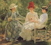Edmund Charles Tarbell Three Sisters-A Study in june Sunlight china oil painting artist